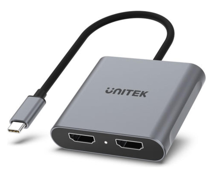 Przejściówka Unitek Adapter USB-C na 2x HDMI 4K 60Hz